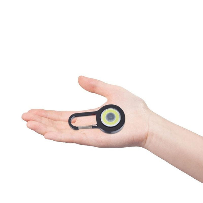 3-Pack Mini Carabiner Cob Flashlight Portable & Versatile