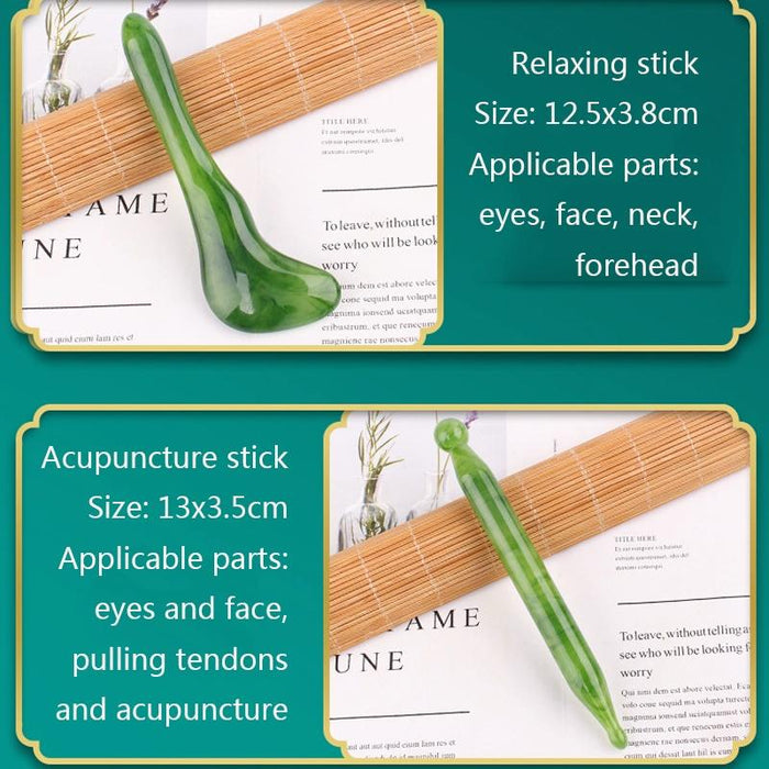 Facial Tendon Stick For Massage And Acupuncture Resin Scraping Sheet Amber Point Stick