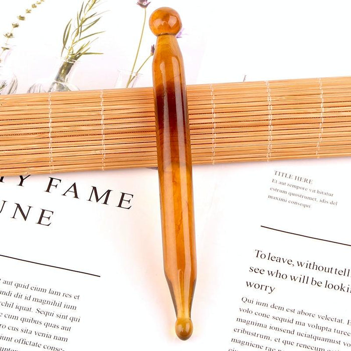 Facial Tendon Stick For Massage And Acupuncture Resin Scraping Sheet Amber Point Stick