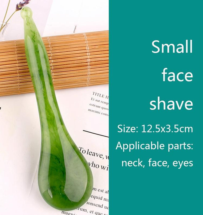 Facial Tendon Stick For Massage And Acupuncture Resin Scraping Sheet For Beauty Salon Shave Board Yellow