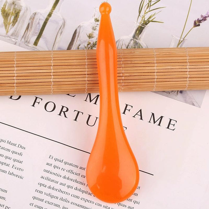 Facial Tendon Stick For Massage And Acupuncture Resin Scraping Sheet For Beauty Salon Shave Board Yellow