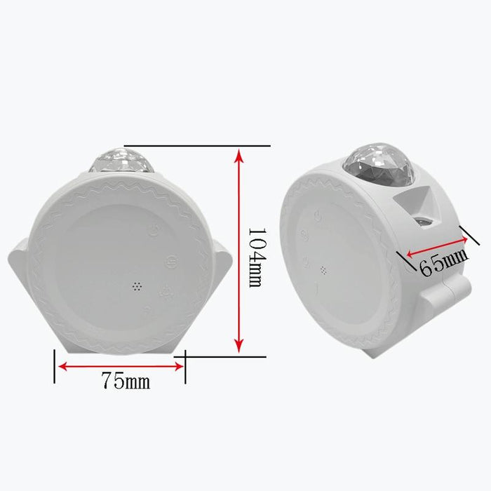 3-In-1 Starry Sky Projector Night Light White