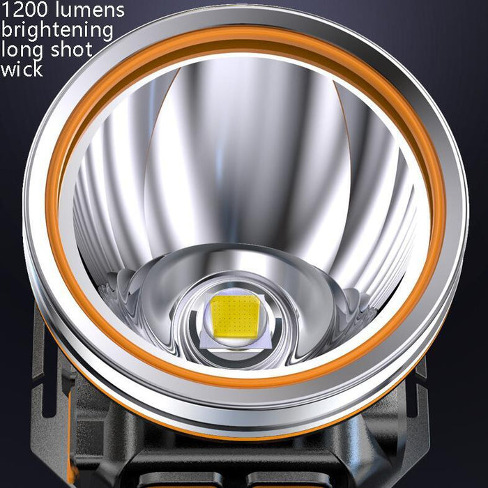 Rechargeable Led Headlamp For Night Fishing And Camping 32 White Beads