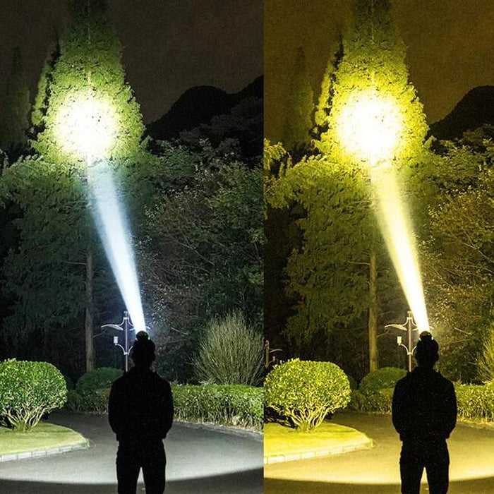 Rechargeable Led Headlamp For Night Fishing And Camping 40 Yellow Beads