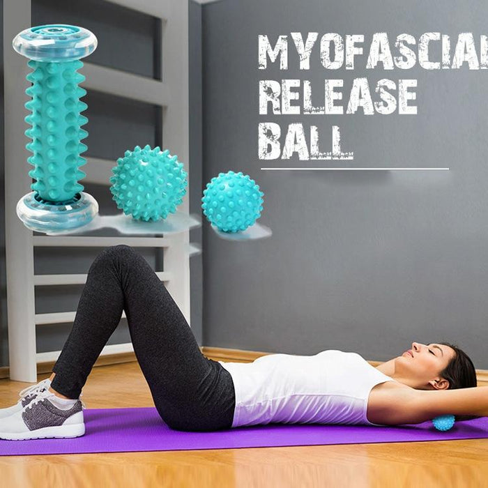 Plantar Fascia Massage Ball Set Blue Foot Bottom Bump Peanut Ball 7Cm Tattan Muscle Relaxation Fitness Hand Holding