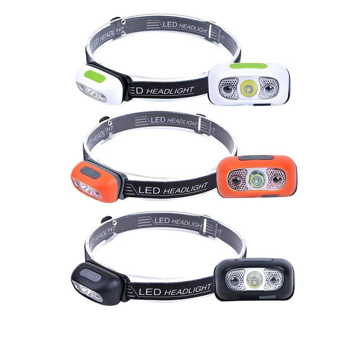 Usb Outdoor Headlight Strong & Portable Orange