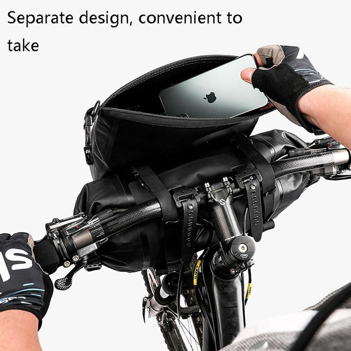 12L Waterproof Front Hanging Bag For Long-Distance Cycling