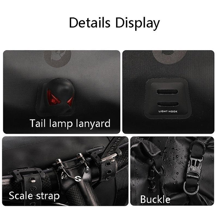 12L Waterproof Front Hanging Bag For Long-Distance Cycling