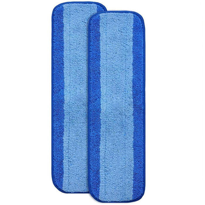 2-Pack Fiber Mop Cleaning Pads For Wet And Dry Flat Mops Bona Compatible
