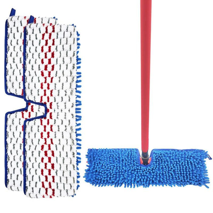 2-Pack Chenille Wet / Dry Flip Mop Cloth Cover Fits O-Cedar
