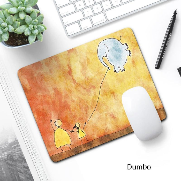 6 Piece Non Slip Mouse Pad Set 21 X 26Cm Thick Rubber Anti Skid Durable