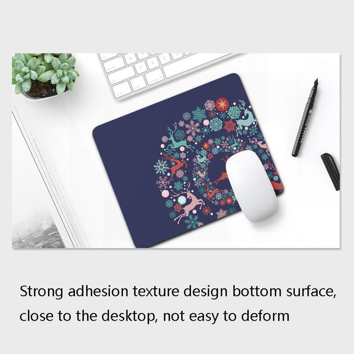 6 Piece Non Slip Mouse Pad Set 21 X 26Cm Thick Rubber Anti Skid Durable