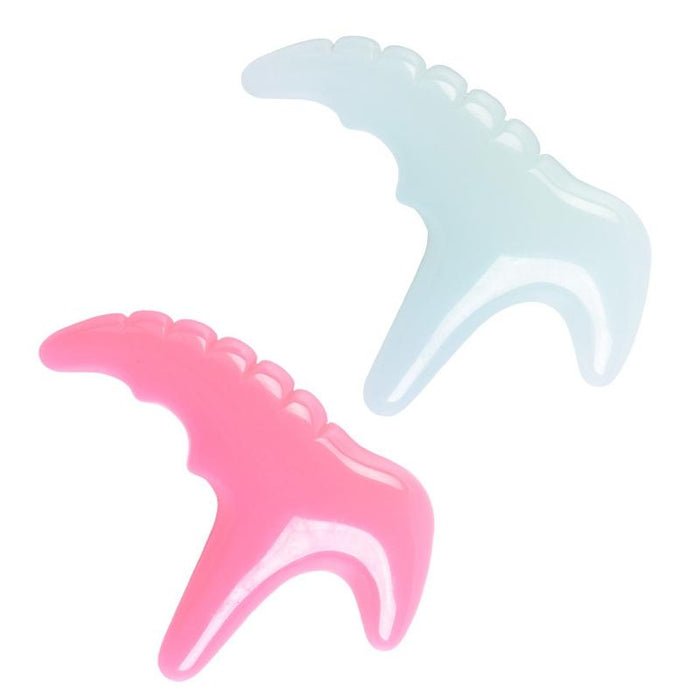 Resin Pink Silicone Thumb Massager For Muscle Relaxation And Fascia Massage