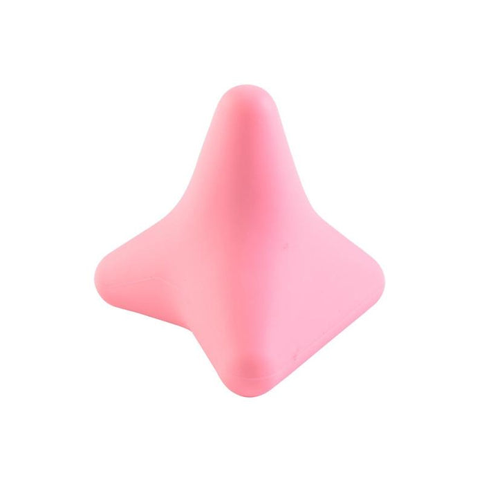 Quadratic Pink Silicone Thumb Massager For Muscle Relaxation And Fascia Massage