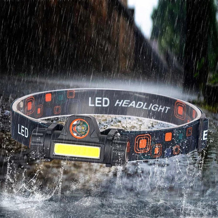 2-Pack Usb Rechargeable Headlight For Camping & Fishing