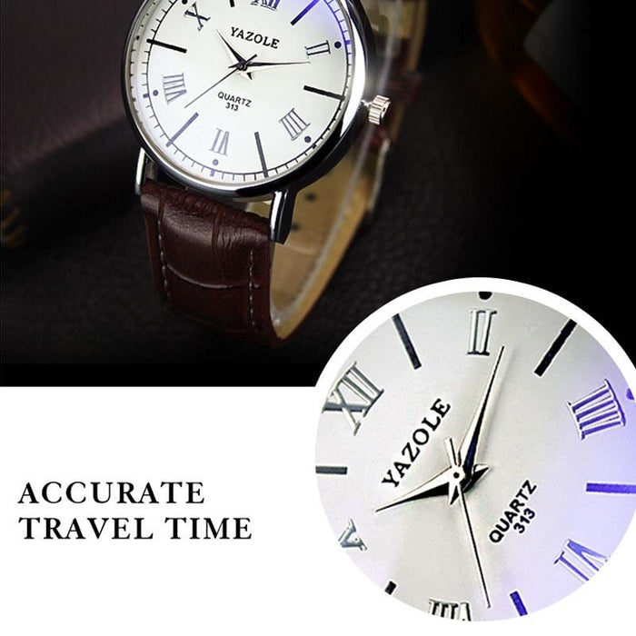 313 Roman Numeral Dial Women Business Quartz Watch Black Tray Silver Net Belt