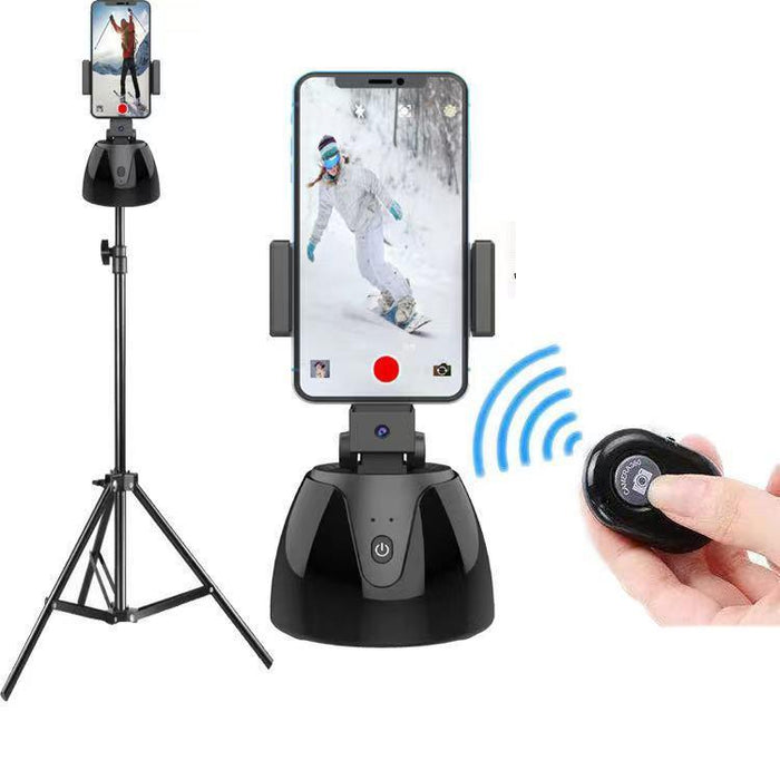 360-Degree Smart Follow-Up Selfie Live Video Recording Tripod Heads Battery Tripod Heads