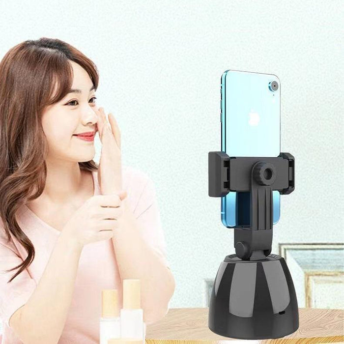 360-Degree Smart Follow-Up Selfie Live Video Recording Tripod Heads Battery Tripod Heads