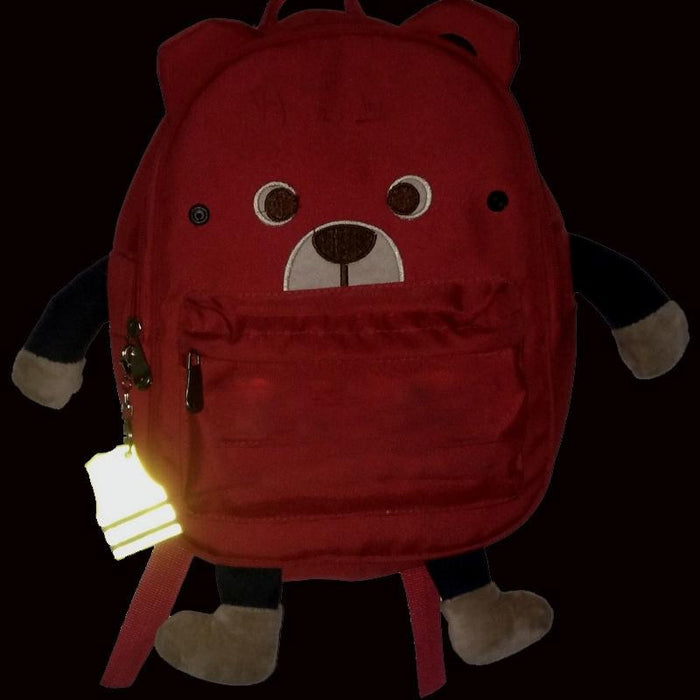 15 Pcs Vest Style Reflective Pendant Night Warning Highlight Reflective Keychain Random Colour Delivery 4.5X5.5Cm