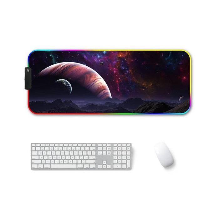 Rgb Non Slip Mouse Pad With Thermal Transfer