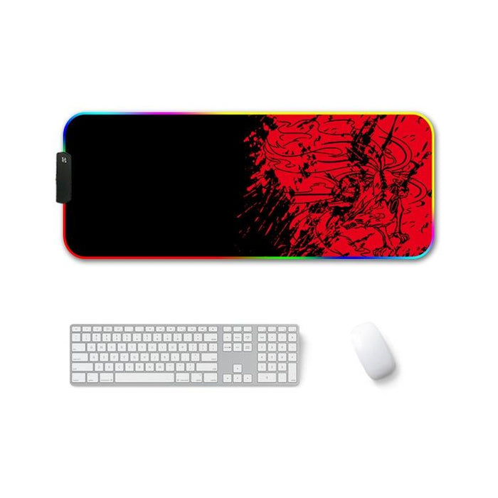 Rgb Non-Slip Mouse Pad With Thermal Transfer