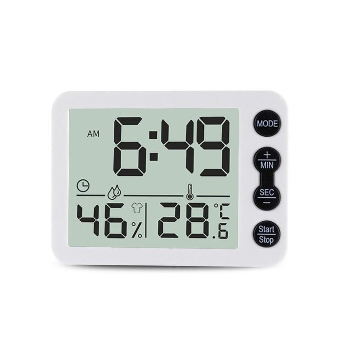Indoor Thermometer & Hygrometer With Alarm & Countdown Timer