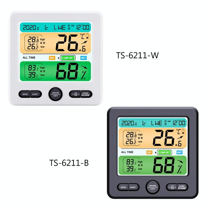 Large Screen Indoor Thermometer & Hygrometer Digital Display