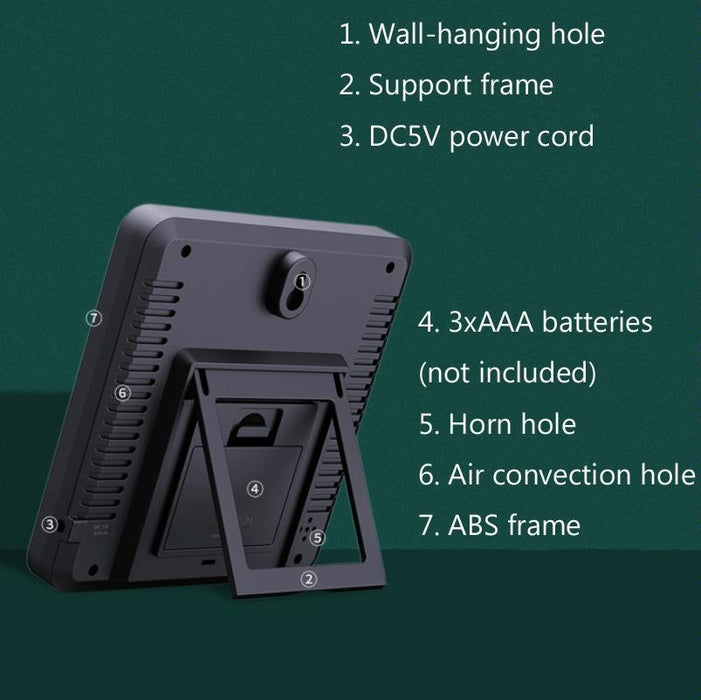 Large Screen Indoor Thermometer & Hygrometer Digital Display