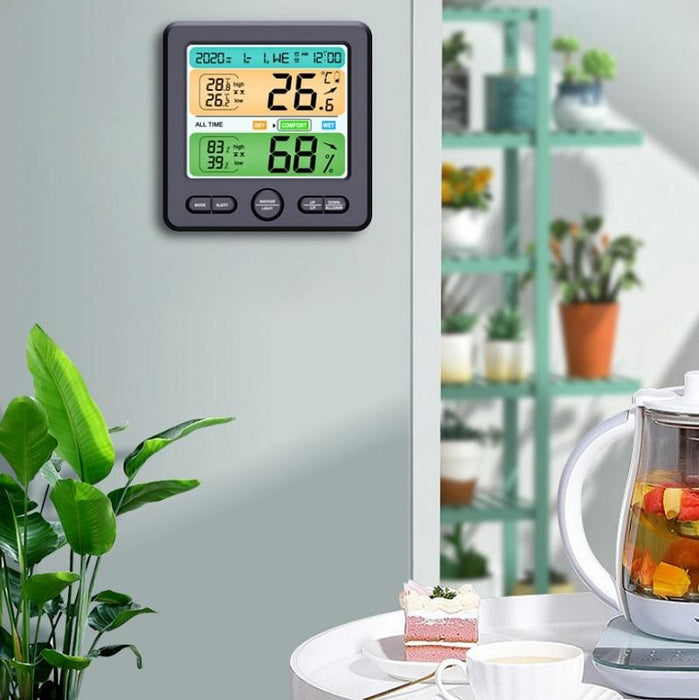 Large Screen Indoor Thermometer & Hygrometer Digital Display