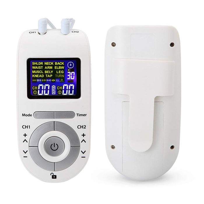12-Mode Digital Meridian Physiotherapy Instrument Acupuncture Massager White