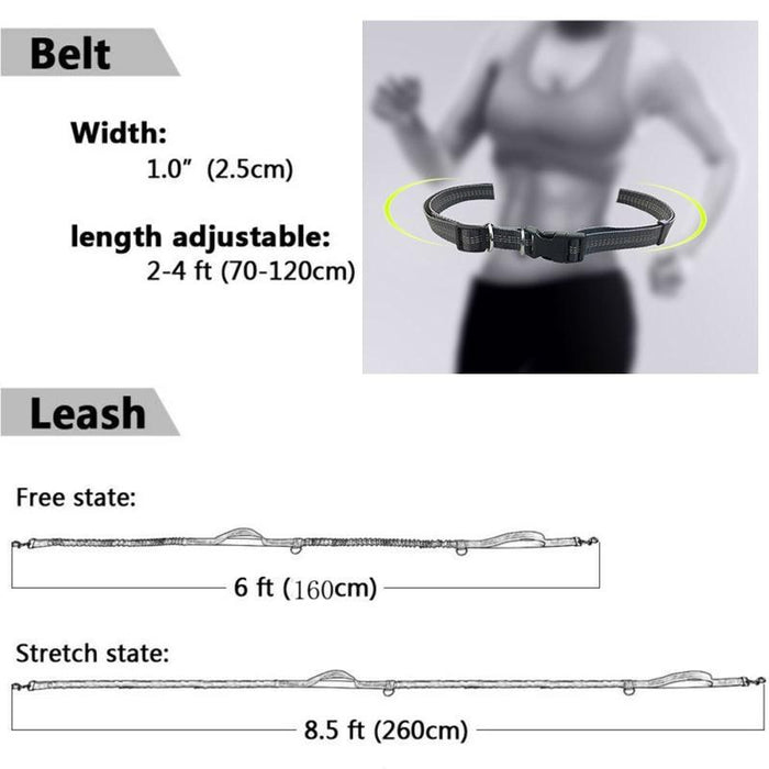 Reflective Double Telescopic Dog Leash