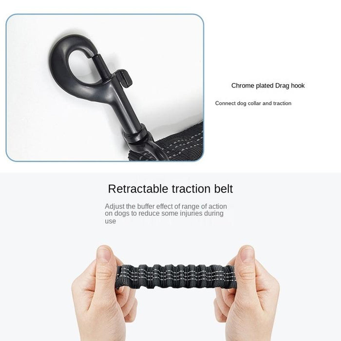 Reflective Double Telescopic Dog Leash