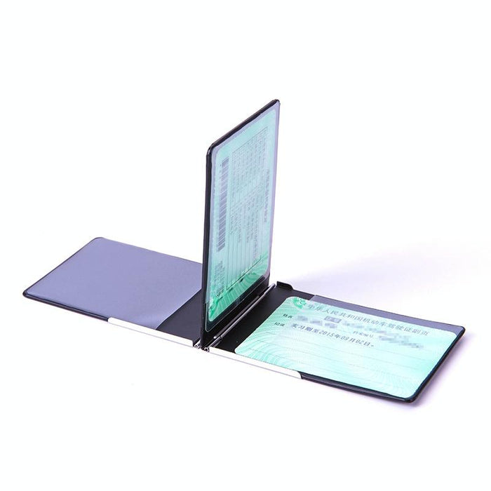 Metal Driver License Holder Fits Most Vehicles