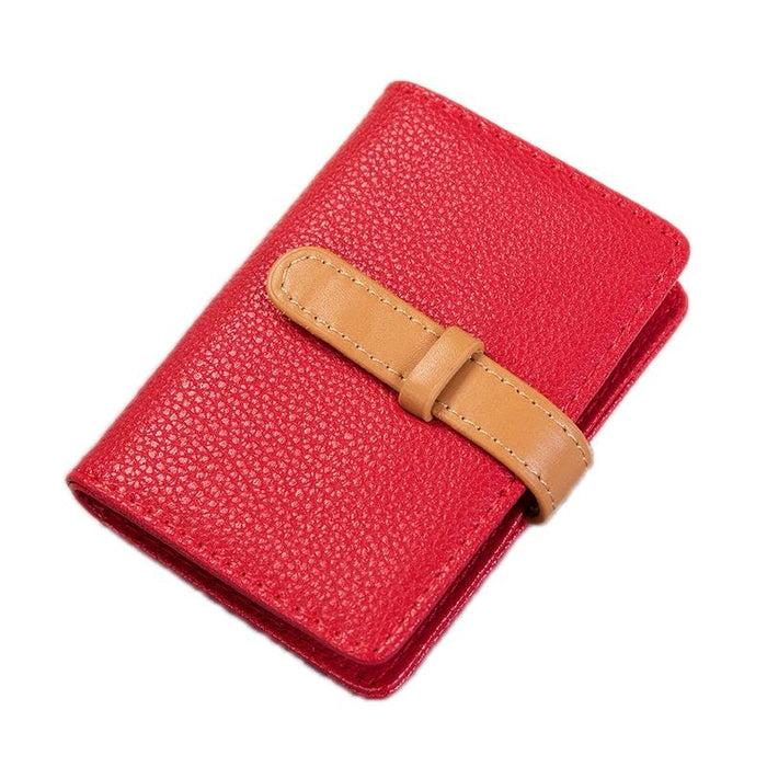 Portable Pu Leather Card Holder Business & Credit Cards