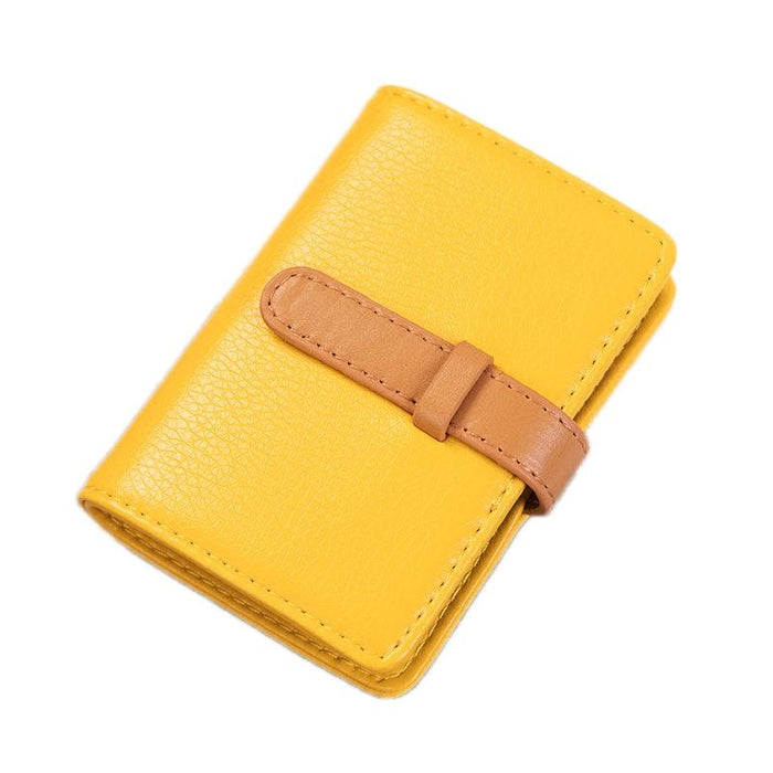 Portable Pu Leather Card Holder Business & Credit Cards