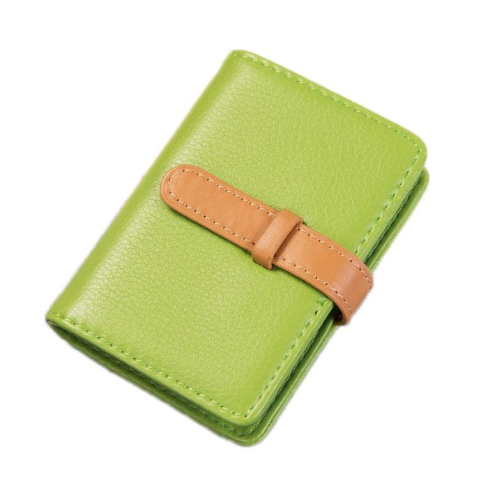 Portable Pu Leather Card Holder Business & Credit Cards