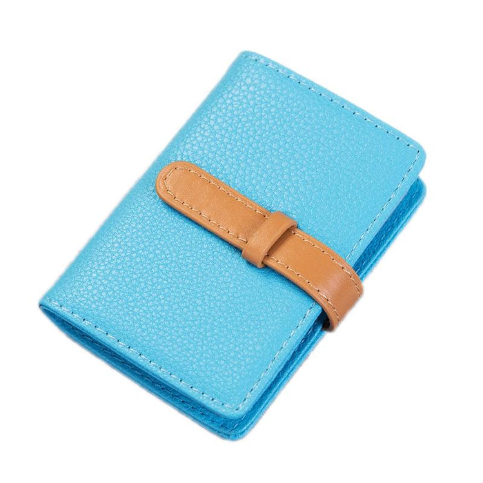 Portable Pu Leather Card Holder Business & Credit Cards