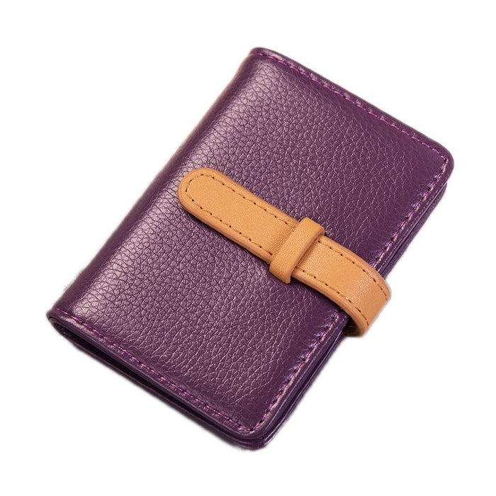 Portable Pu Leather Card Holder Business & Credit Cards