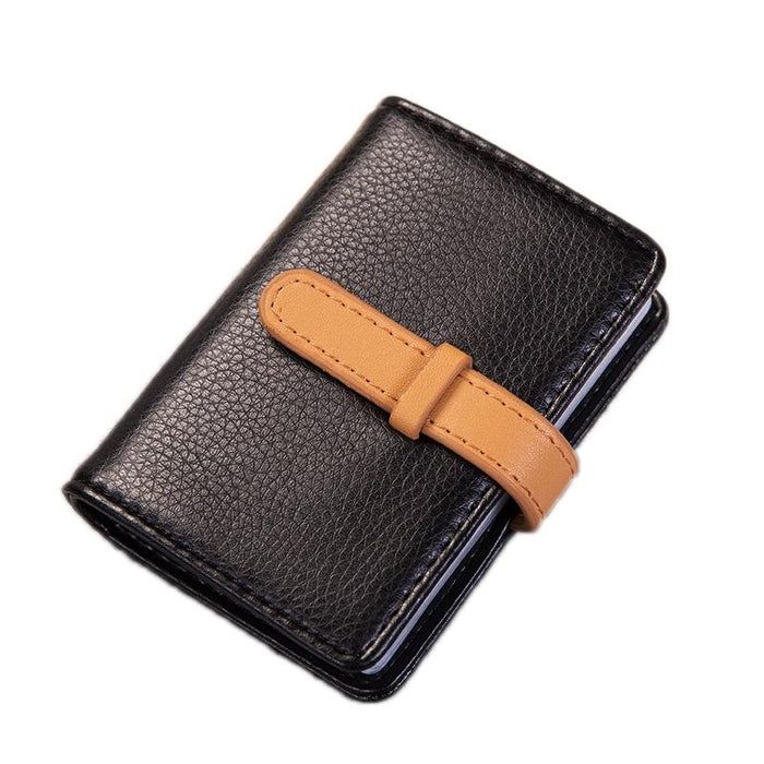 Portable Pu Leather Card Holder Business & Credit Cards