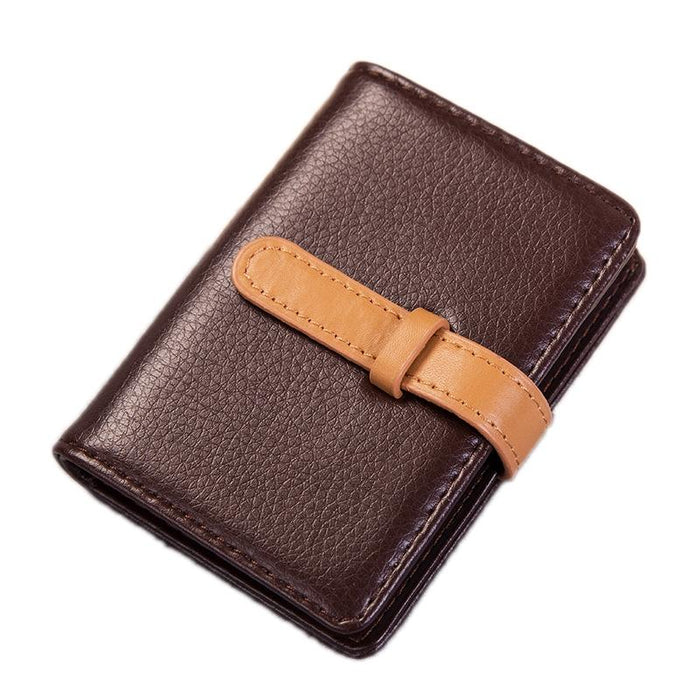 Portable Pu Leather Card Holder Business & Credit Cards