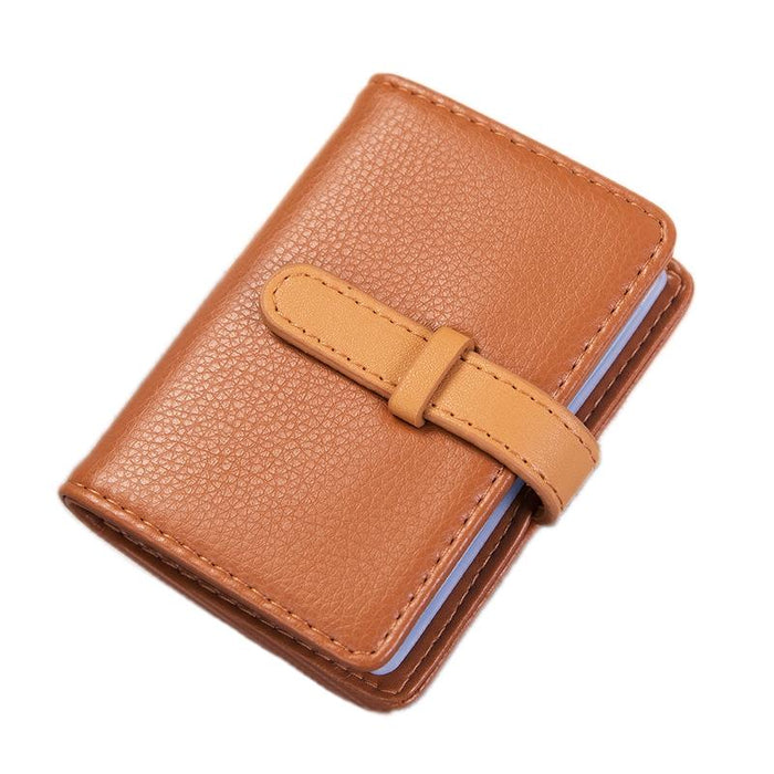 Portable Pu Leather Card Holder Business & Credit Cards