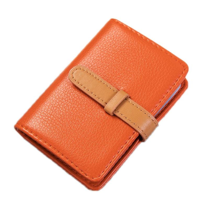 Portable Pu Leather Card Holder Business & Credit Cards