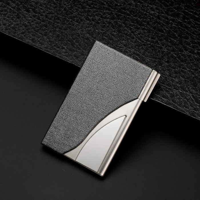 Stainless Steel Business Card Case Large Capacity