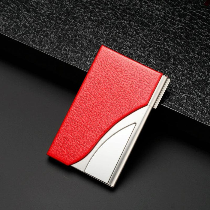 Stainless Steel Business Card Case Large Capacity