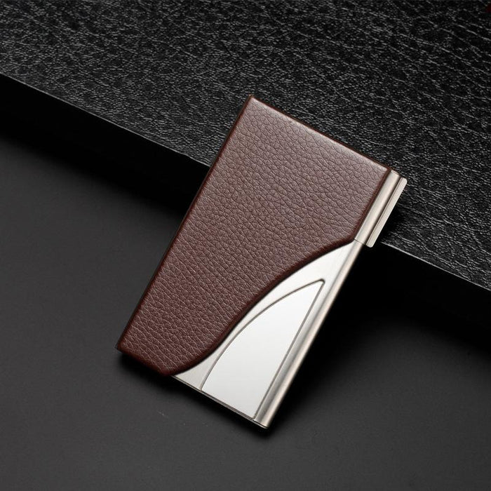 Stainless Steel Business Card Case Large Capacity