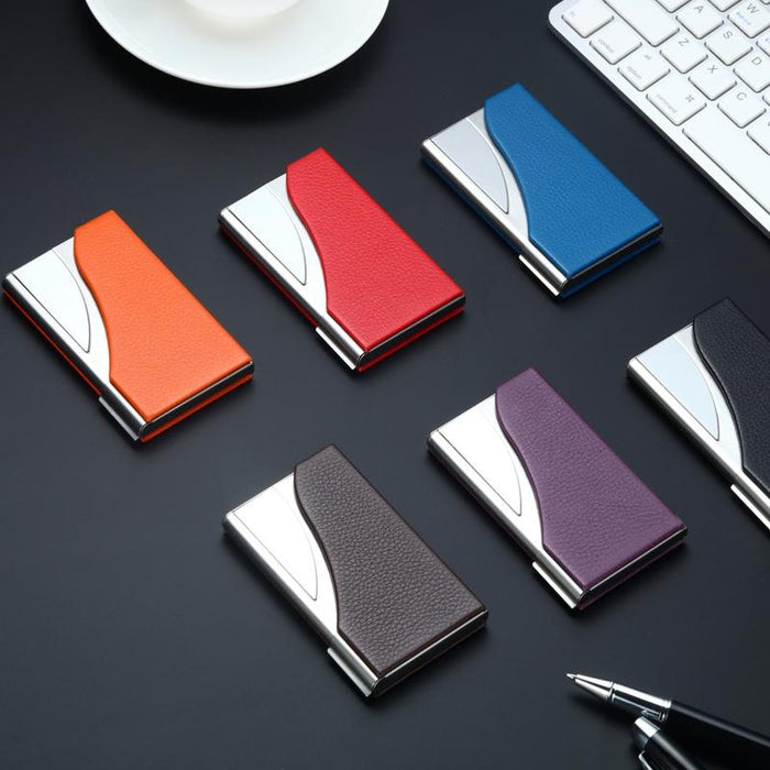 Stainless Steel Business Card Case Large Capacity