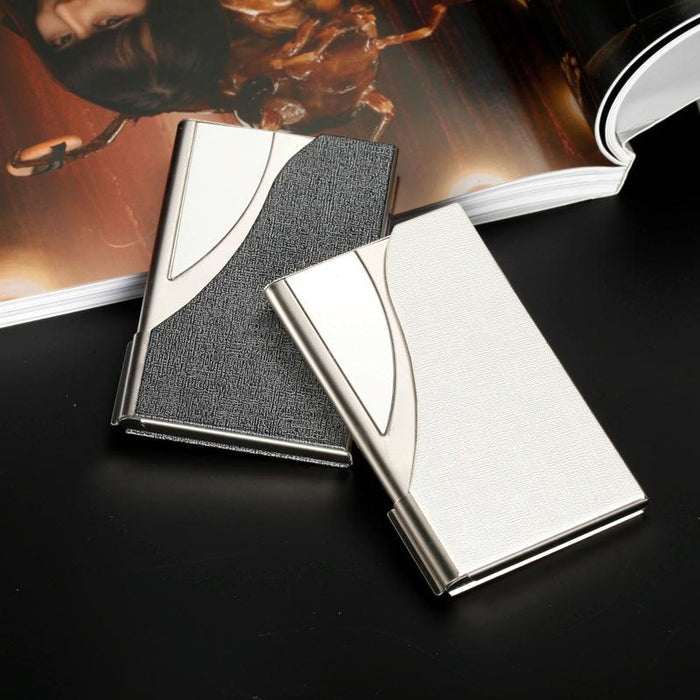 Stainless Steel Business Card Case Large Capacity