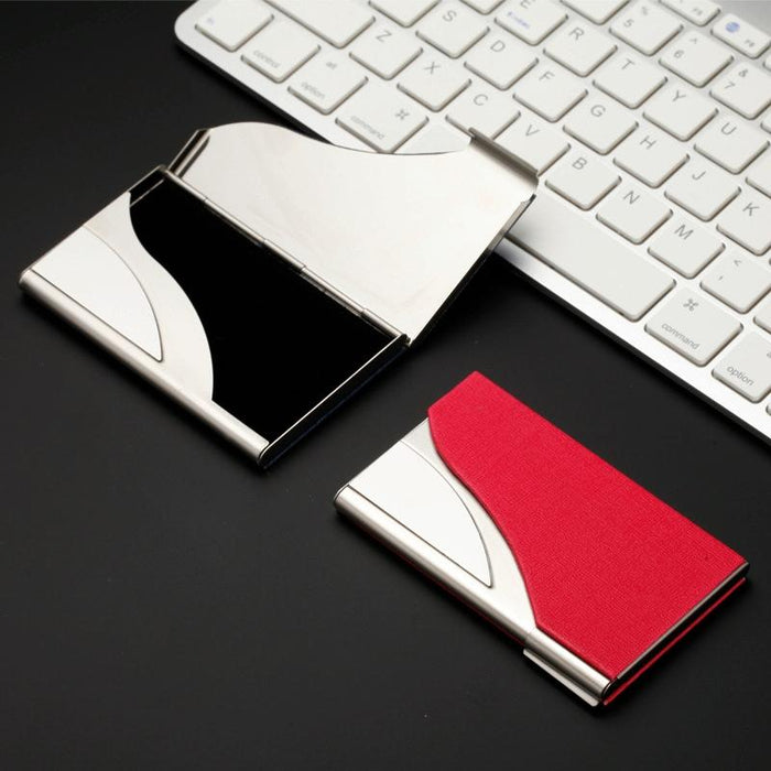 Stainless Steel Business Card Case Large Capacity
