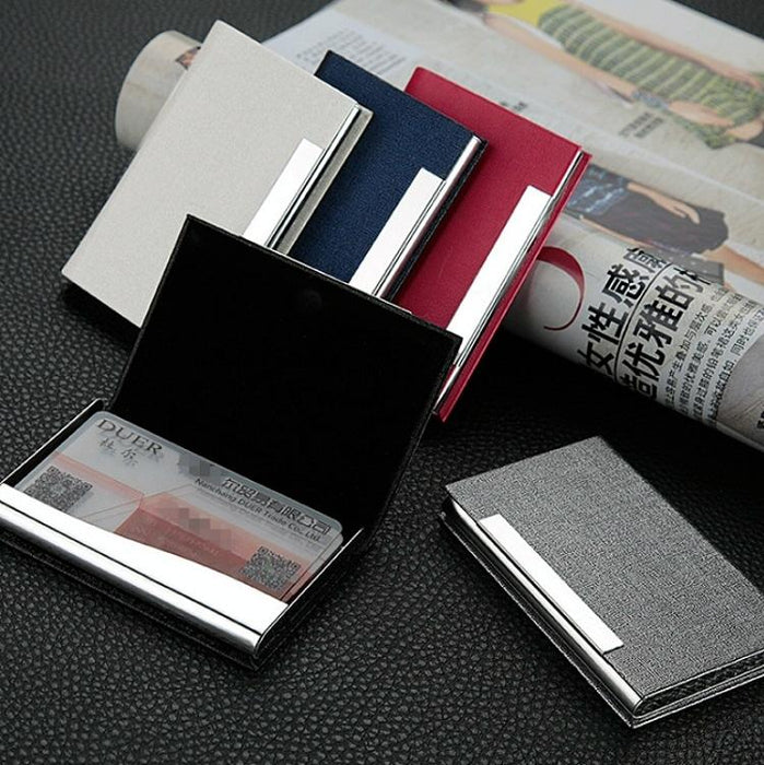 Stainless Steel Card Holder Sleek Business Accessory
