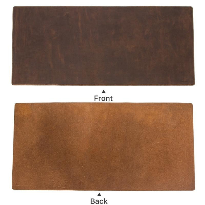 Retro Crazy Horse Leather Desk Pad Anti Slip